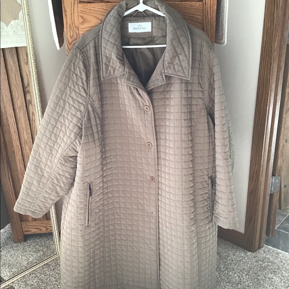 Willow Lane plus size quilted coat